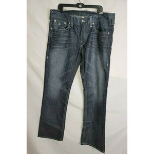 True Religion Men's Straight Bootcut Jean 38  Blue